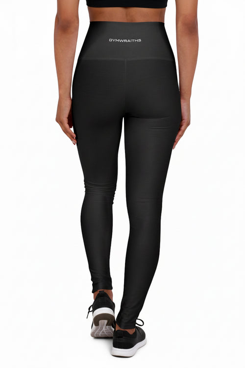 Core Basic High Waisted Leggings-Black